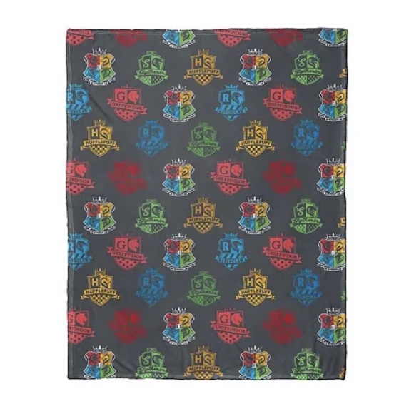 Harry Potter Houses of Wizards Micro Raschel Throw Blanket (46"x60") - Picture 2 of 2